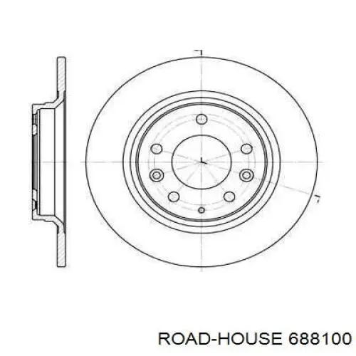 688100 Road House диск гальмівний задній