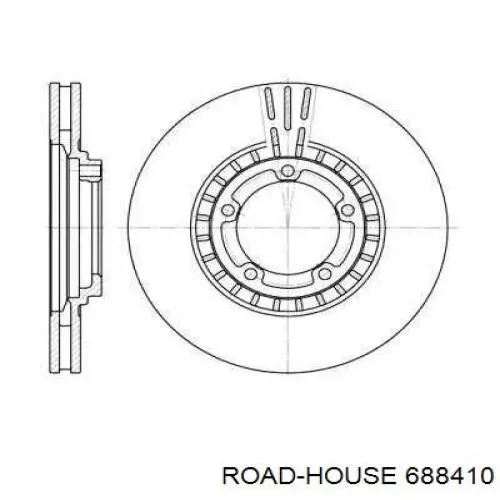 Диск гальмівний передній 688410 Road House