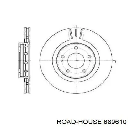 689610 Road House диск гальмівний передній