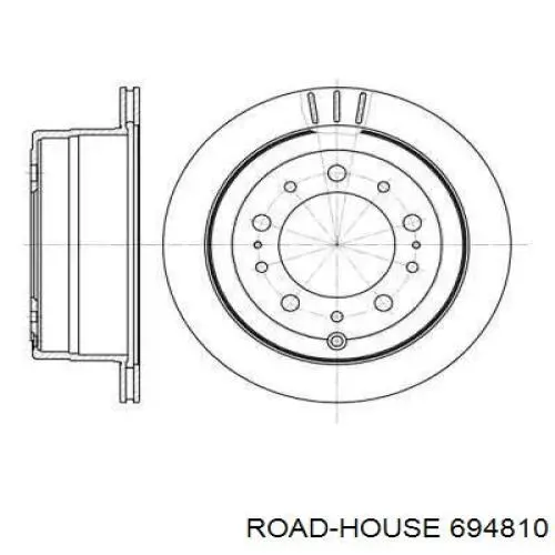 Диск гальмівний задній 694810 Road House