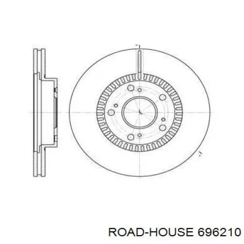 Диск гальмівний передній 696210 Road House