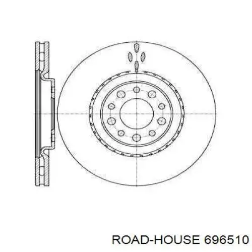 Диск гальмівний передній 696510 Road House