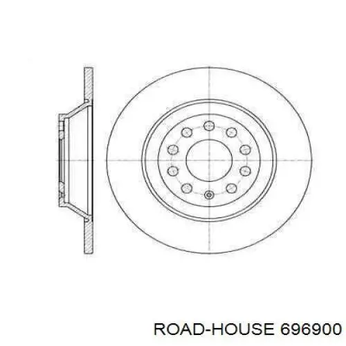 696900 Road House диск гальмівний задній