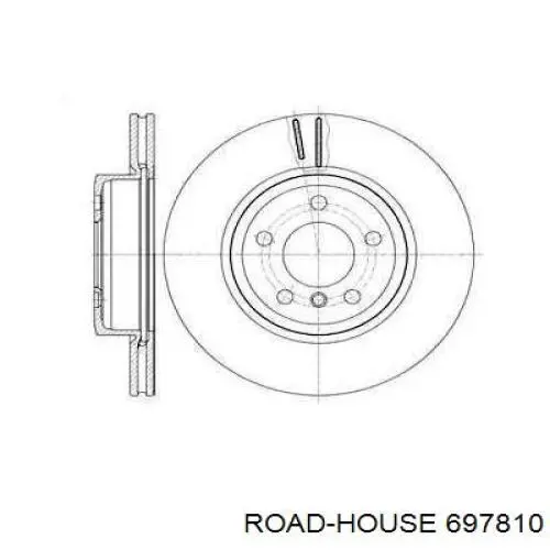 697810 Road House диск гальмівний передній