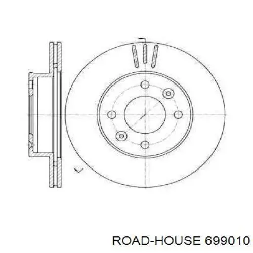 699010 Road House диск гальмівний передній