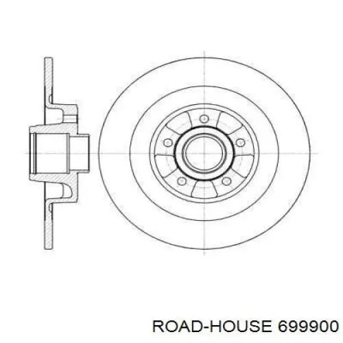 Диск гальмівний задній 699900 Road House