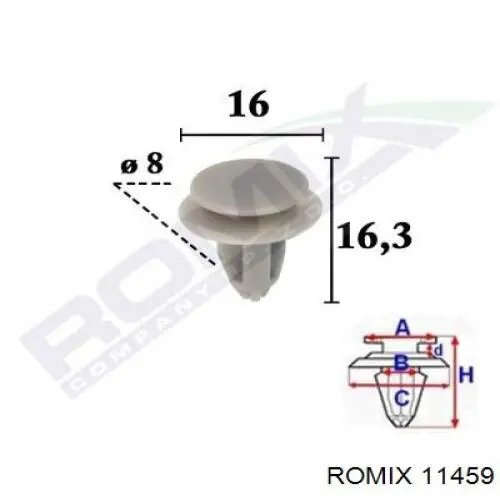  Romix 11459 ціна, від 0.36 USD