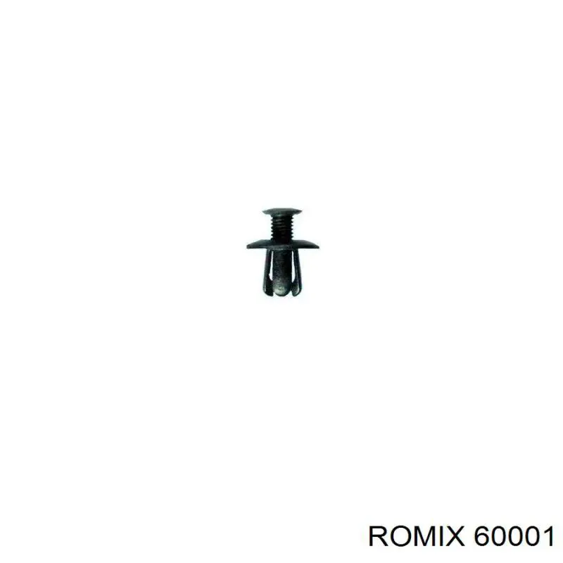 Пістон (кліп) кріплення бампера, переднього 60001 Romix