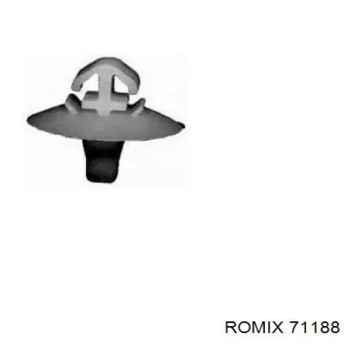 Кліпса (пістон) кріплення молдинга двері Romix 71188 ціна, від 0.35 USD