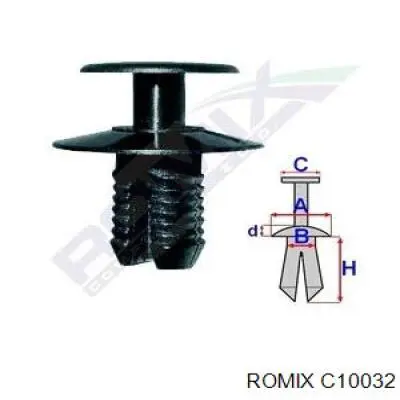 Купити C10032 Romix Кріплення утеплювача капота