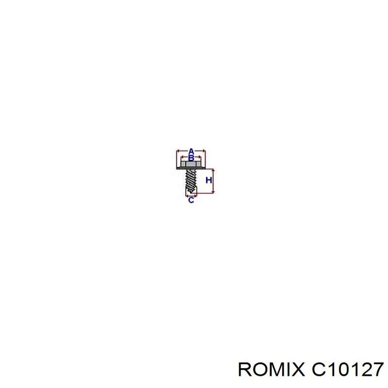 Кронштейн кріплення захисту двигуна C10127 ROMIX