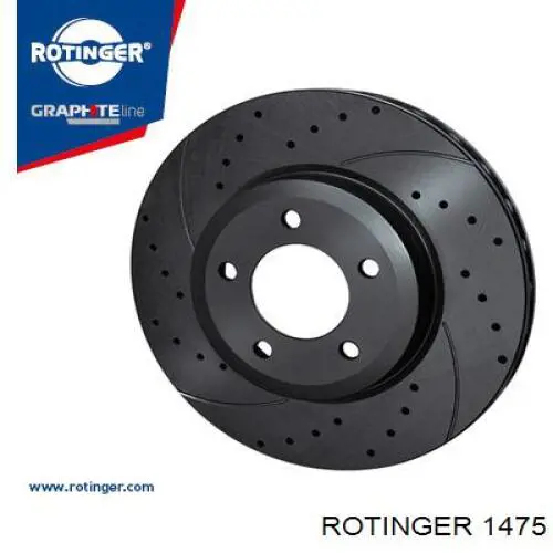 Диск переднього гальма Rotinger 1475 ціна, від 24.84 USD