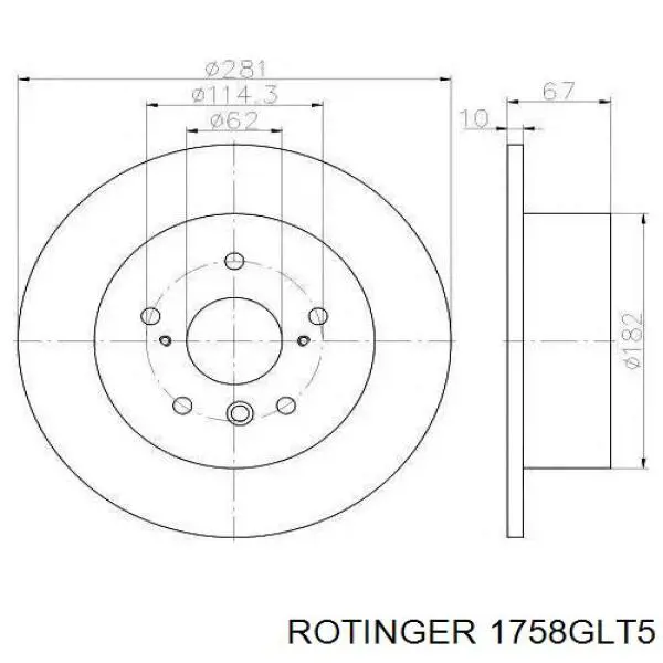 1758GLT5 Rotinger Дискові гальма