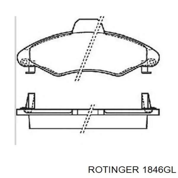 1846GL Rotinger диск гальмівний задній