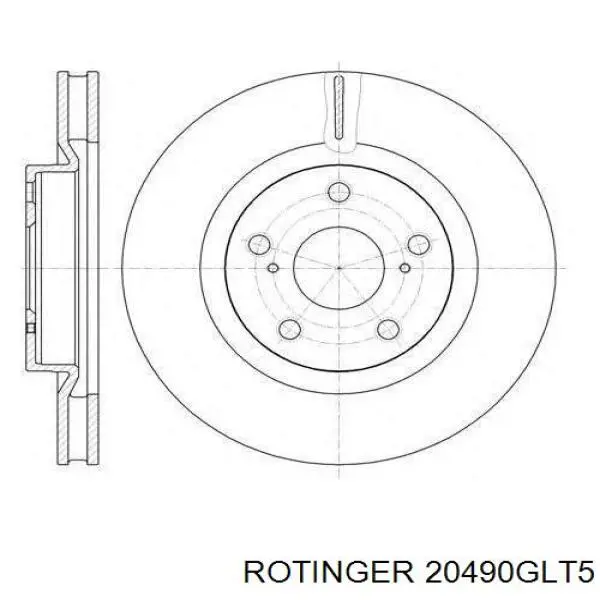 20490GLT5 Rotinger Гальмо дискове переднє