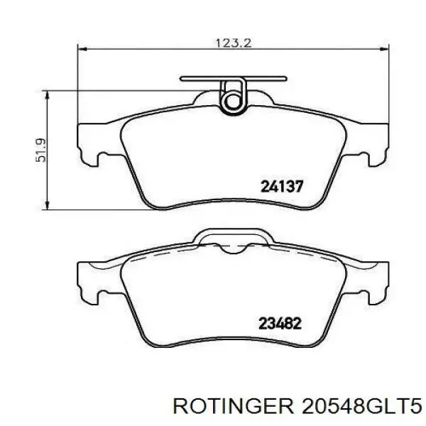 20548GLT5 Rotinger Гальмо дискове переднє