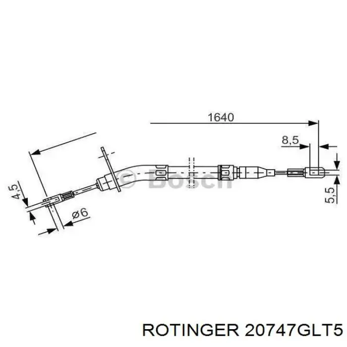 Диск переднього гальма Rotinger 20747GLT5 ціна, від 118.62 USD