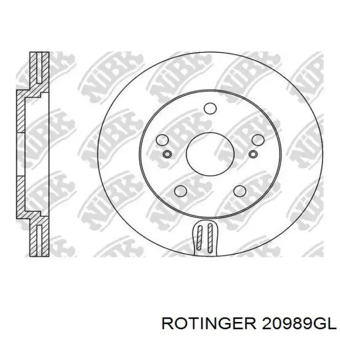 20989GL Rotinger Гальмо дискове переднє