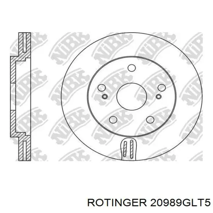 Купити 20989GLT5 Rotinger Ротор гальмівний