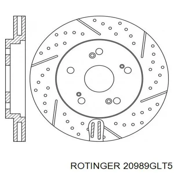 20989GLT5 Rotinger Гальмо дискове переднє