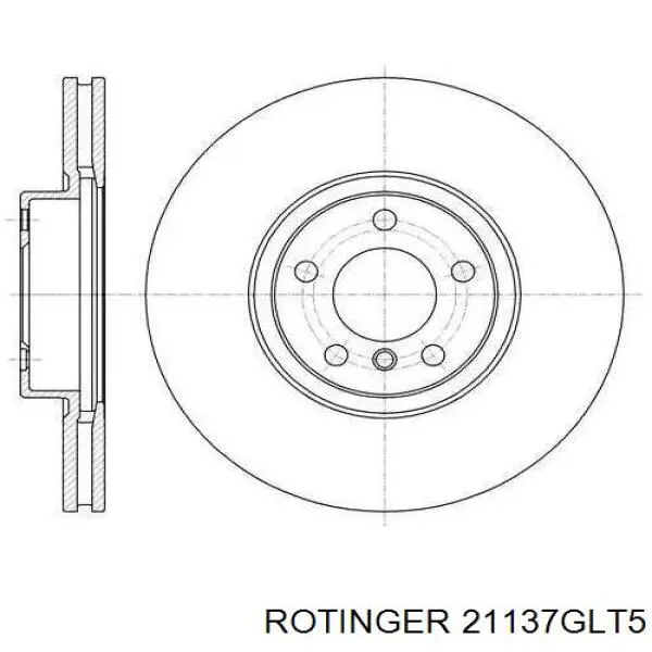 Купити 21137GLT5 Rotinger Ротор гальмівний