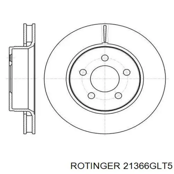 21366GLT5 Rotinger Гальмо дискове переднє