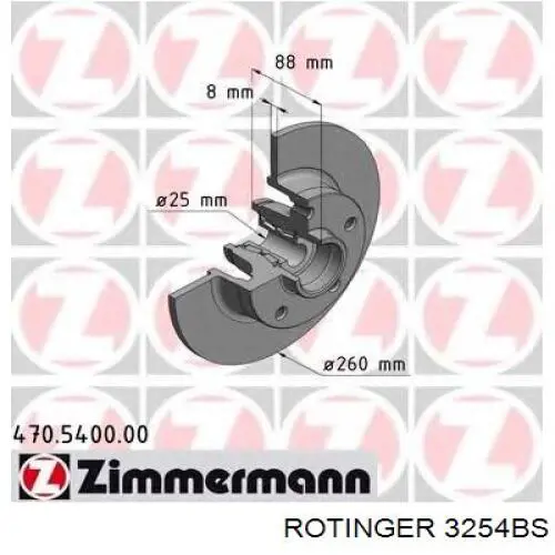 3254BS Rotinger Дискові гальма