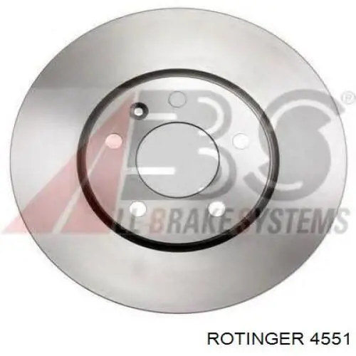 4551 Rotinger диск гальмівний передній