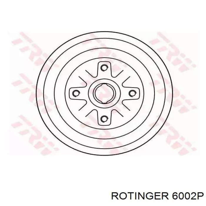 6002P Rotinger барабан гальмівний задній