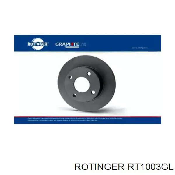 RT1003GL Rotinger диск гальмівний передній