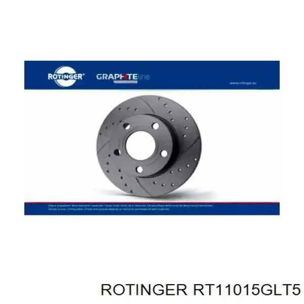 Диск переднього гальма Rotinger RT11015GLT5 ціна, від 18.07 USD