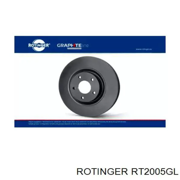 RT2005GL Rotinger диск гальмівний передній