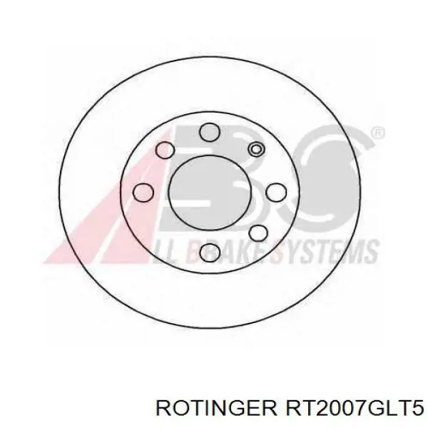 Купити RT2007GLT5 Rotinger Ротор гальмівний