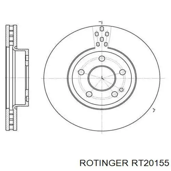 Купити RT20155 Rotinger Ротор гальмівний