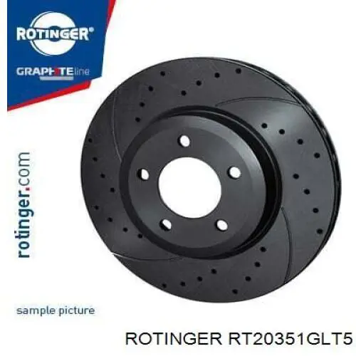 Купити RT20351GLT5 Rotinger Диск заднього гальма