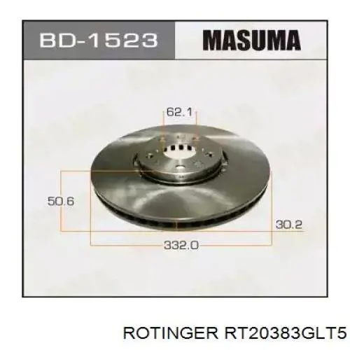 RT20383GLT5 Rotinger Гальмо дискове переднє