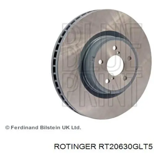 Диск переднього гальма Rotinger RT20630GLT5 ціна, від 69.28 USD