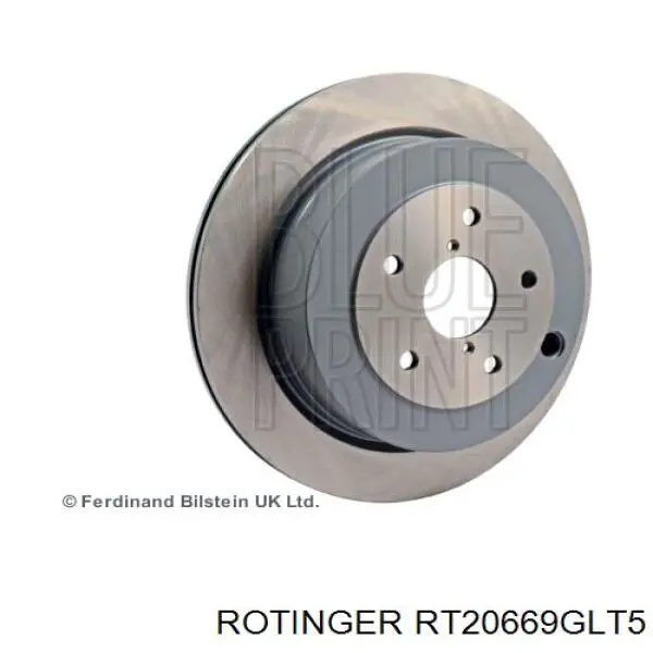 Диск гальмівний задній RT20669GLT5 Rotinger