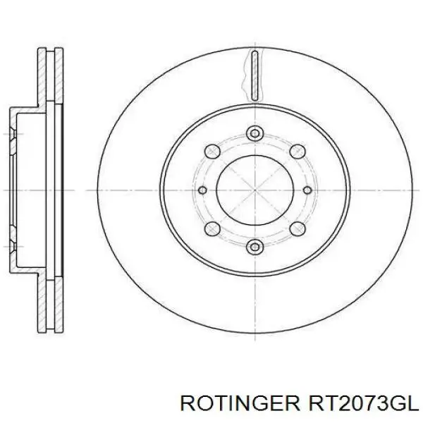 Купити RT2073GL Rotinger Ротор гальмівний