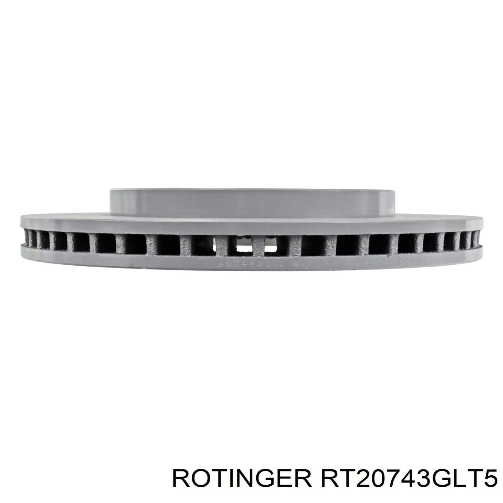 Диск переднього гальма Rotinger RT20743GLT5 ціна, від 19.00 USD
