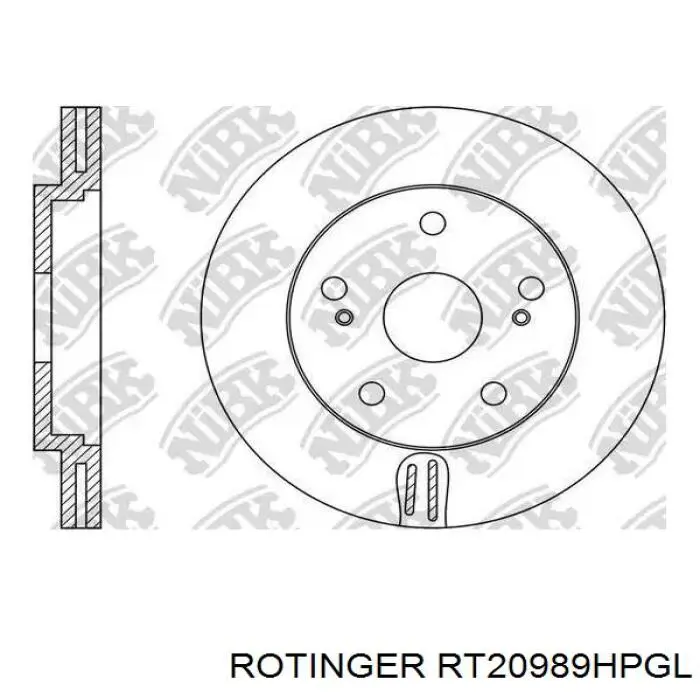 Купити RT20989HPGL Rotinger Ротор гальмівний