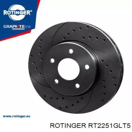 Диск гальмівний передній RT2251GLT5 Rotinger