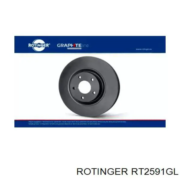 RT2591GL Rotinger диск гальмівний передній