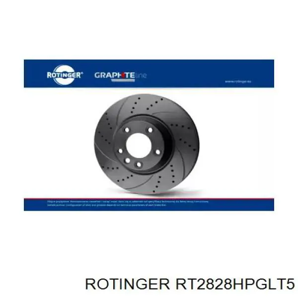 Купити RT2828HPGLT5 Rotinger Ротор гальмівний