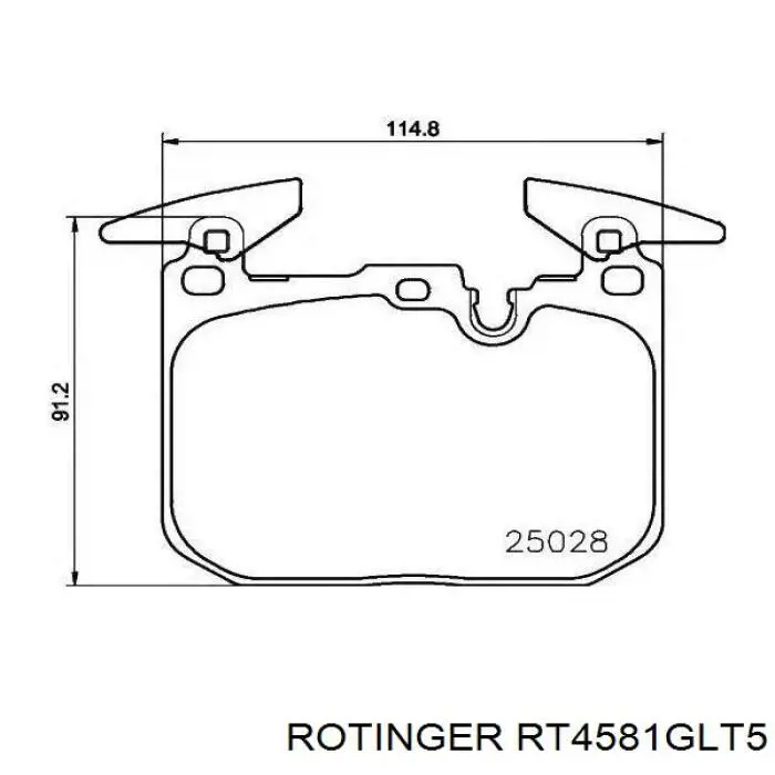 RT4581GLT5 Rotinger Дискові гальма