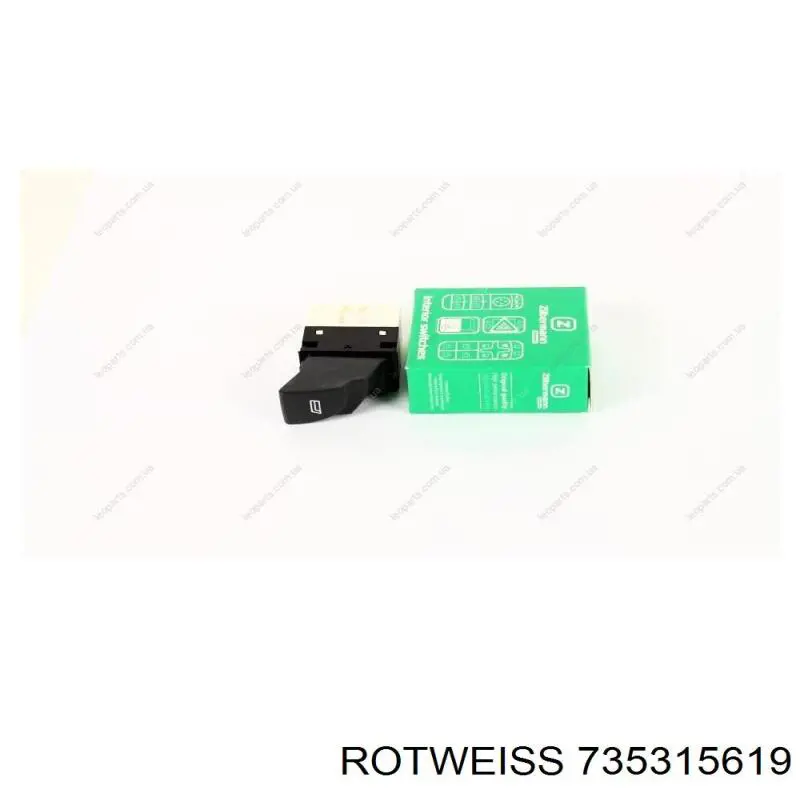 Кнопковий блок керування склопідіймачами передній лівий Rotweiss 735315619 ціна, від 23.28 USD
