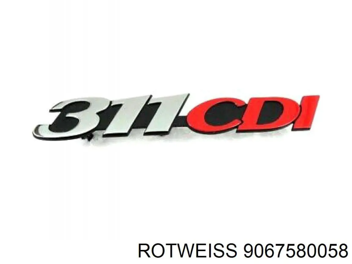 9067580058 Rotweiss емблема кришки багажника, фірмовий значок