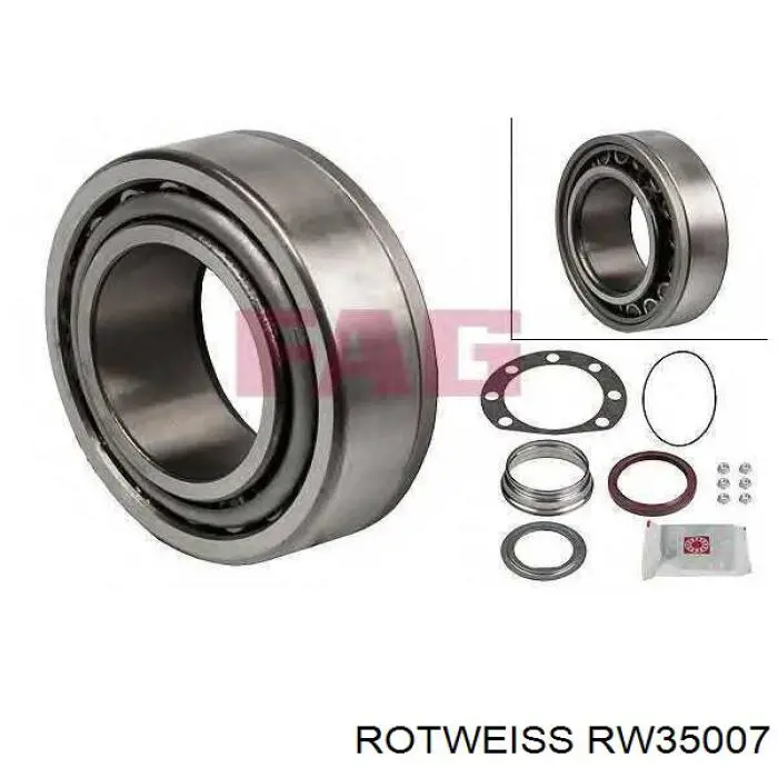 Підшипник маточини задньої Rotweiss RW35007 ціна, від 39.81 USD