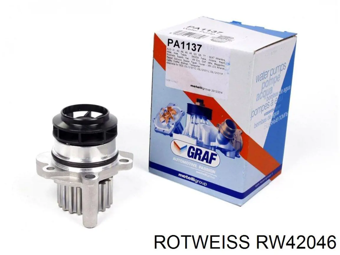 Шланг гальмівний передній Rotweiss RW42046