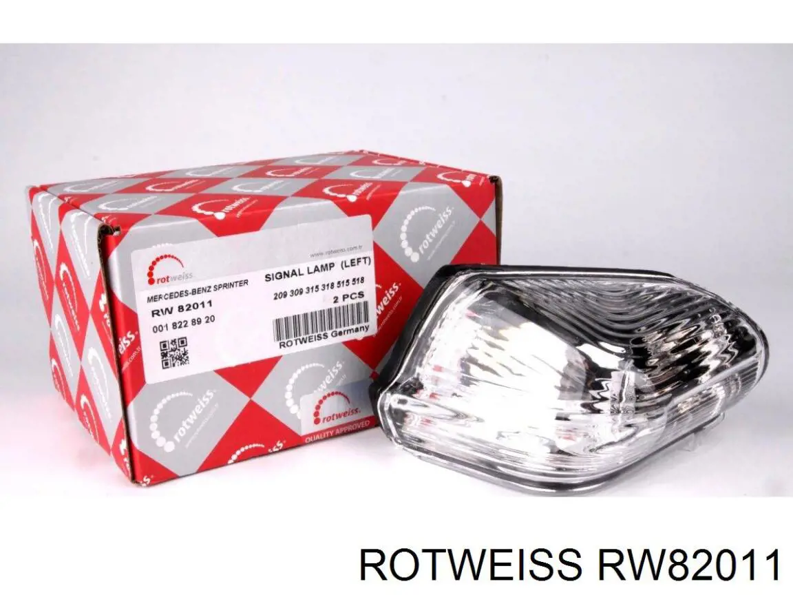 RW82011 Rotweiss Покажчик повороту дзеркала, лівий
